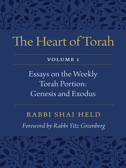 Cover image for The Heart of Torah, Volume 1